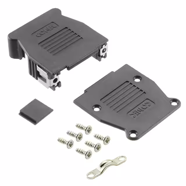 16-001820E Conec  Capots de connecteurs D-Sub en forme de D